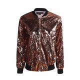 Sequin Bomber Jacker