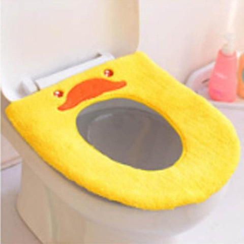 Soft Fabric Cartoon Toilet Seat Cover