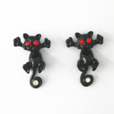 Trap Cat Stud Earrings