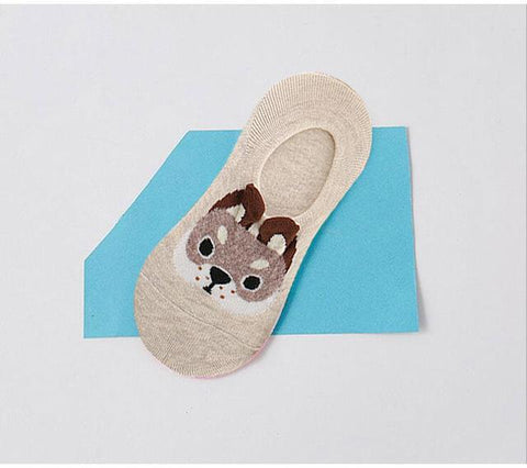 No Show Animal Socks