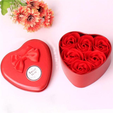 Heart Garden Soap Roses
