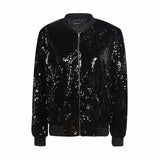 Sequin Bomber Jacker