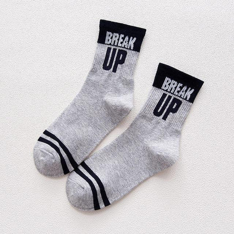 Graphic Print Quotable Socks