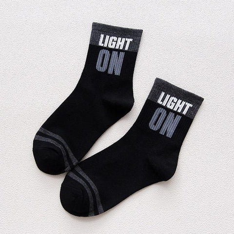 Graphic Print Quotable Socks